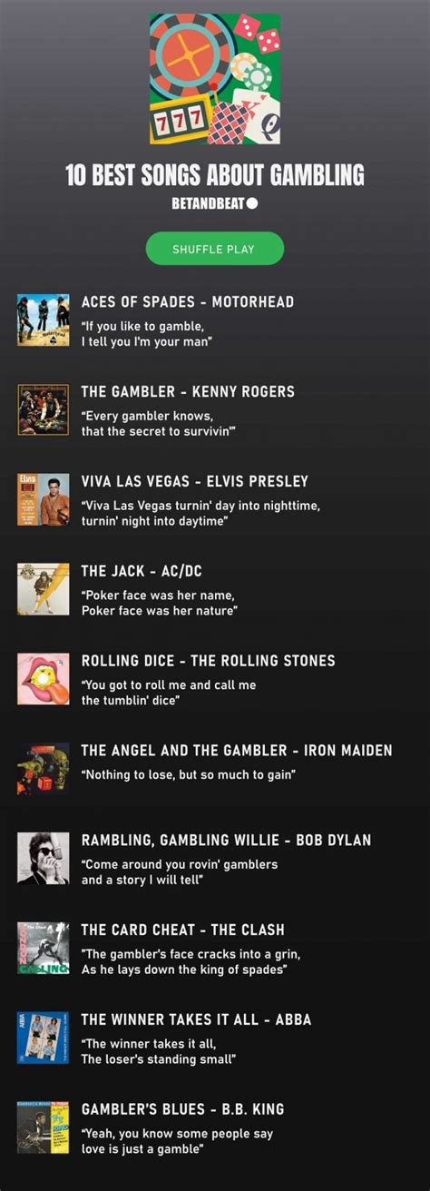 20 Best & Catchy Gambling Songs .